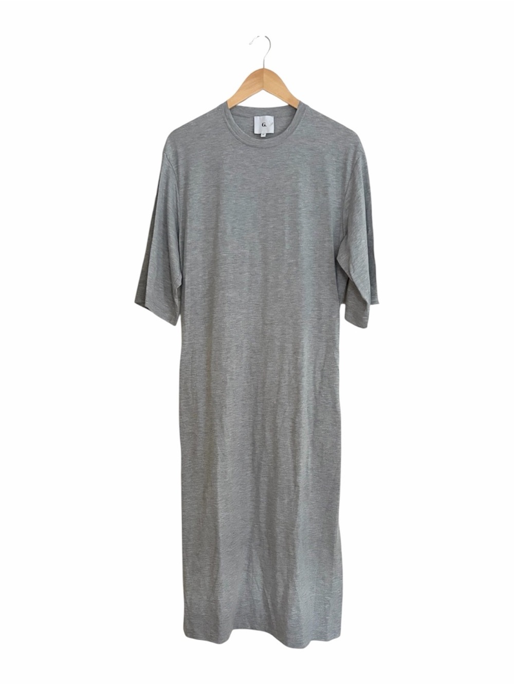 GWYN Goop G. Label Gray Lane Midi T-Shirt Dress Extra Small XS - Picture 2 of 4